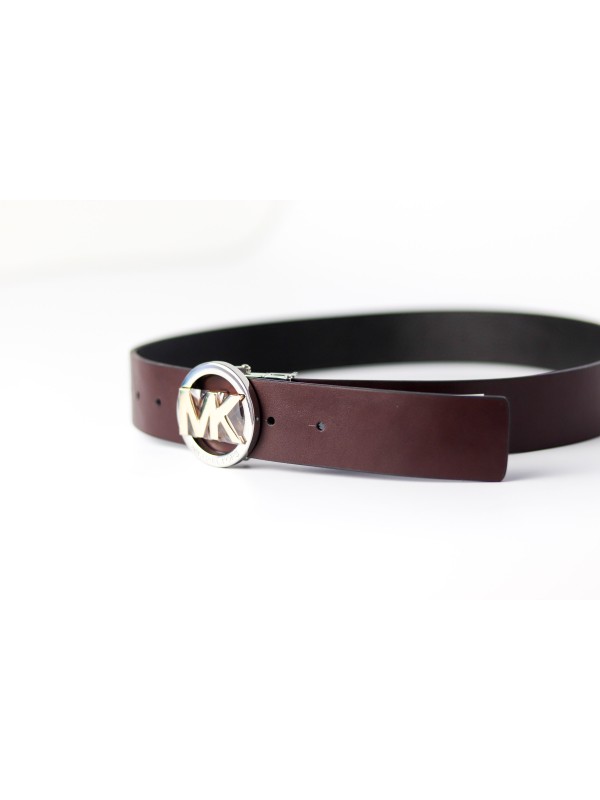 Жіночий пояс Michael Kors Buckle Smooth Leather, 38 mm, Silver Logo