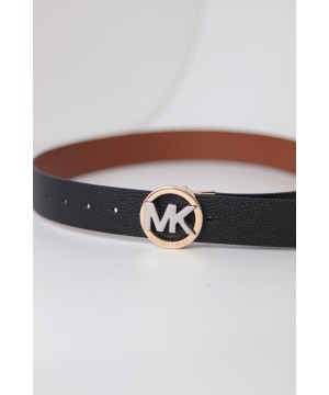 Женский пояс Michael Kors Buckle Smooth Leather, 38 mm, Black/Brown Logo