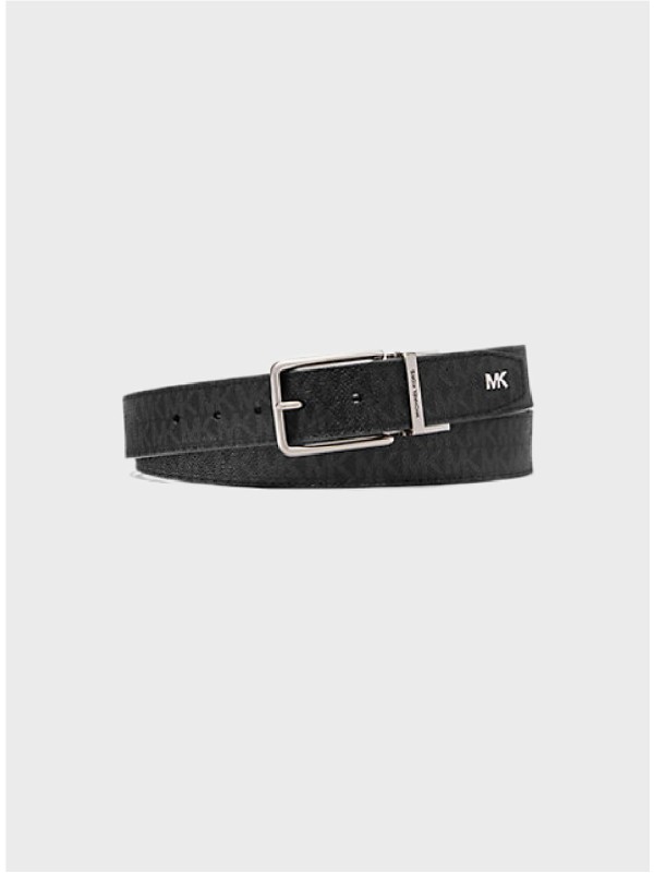 Чоловічий двосторонній пояс Michael Kors Cut To Size 34 mm Black Logo