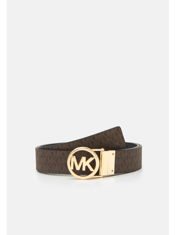 Женский пояс Michael Kors Reversible, 30 mm, Brown Logo/Black Logo