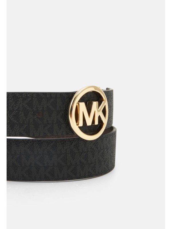 Жіночий пояс Michael Kors Reversible, 30 mm, Brown Logo/Black Logo