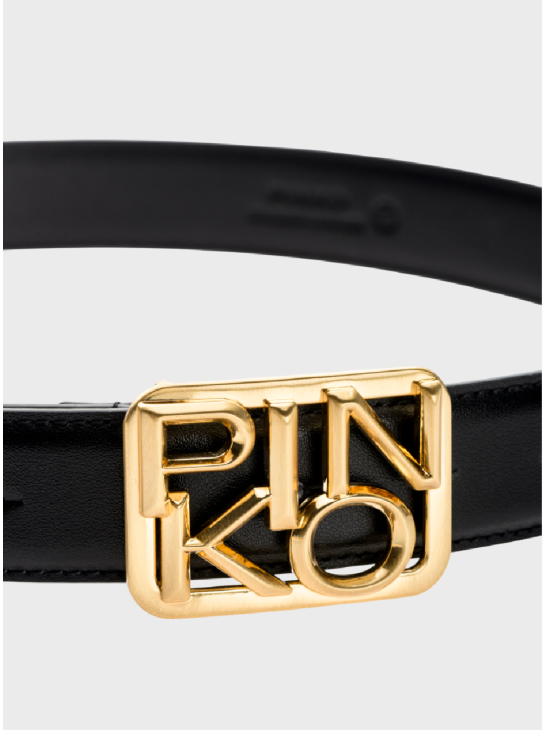 Жіночий пояс Pinko Logo Hips Simply H3 30 mm Black