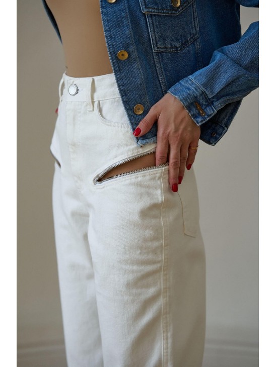 Джинси Aisenberg Zip White