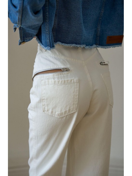 Джинси Aisenberg Zip White