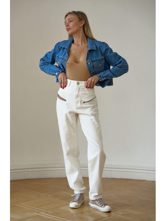 Джинси Aisenberg Zip White