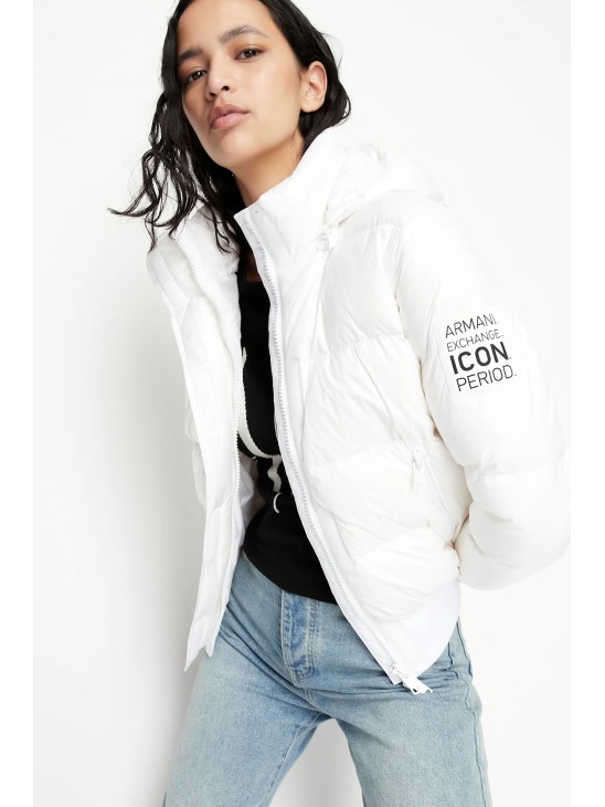Куртка утепленная Armani Exchange Icon Period White Куртка утепленная Armani Exchange Icon Period White