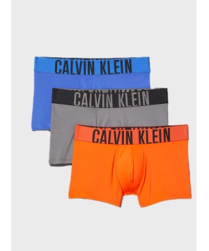 Чоловіча нижня білизна Calvin Klein Intense Power Micro 3-Pack Low Rise Trunk Blue/Grey Sky/Cherry