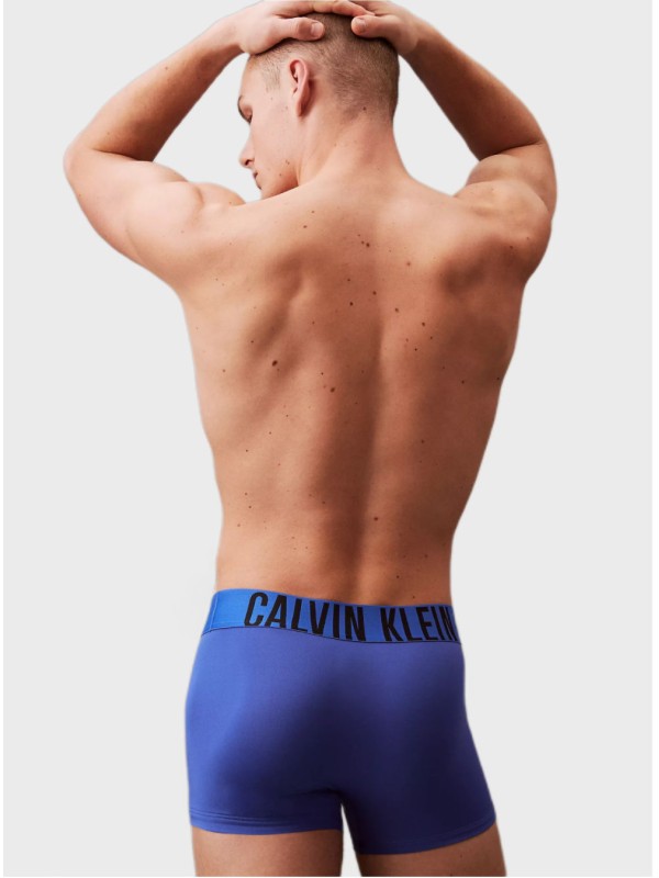 Мужское нижнее белье Calvin Klein Intense Power Micro 3-Pack Low Rise Trunk Blue/Grey Sky/Cherry