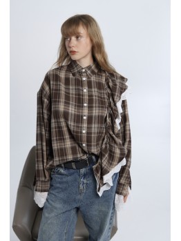 Сорочка Luckyreef трансформер з воланом Оксфорд