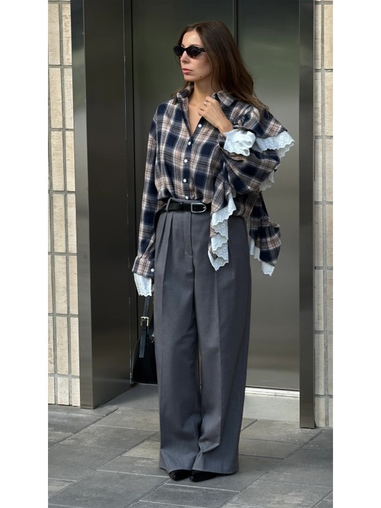 Сорочка Luckyreef трансформер з воланом бурбон