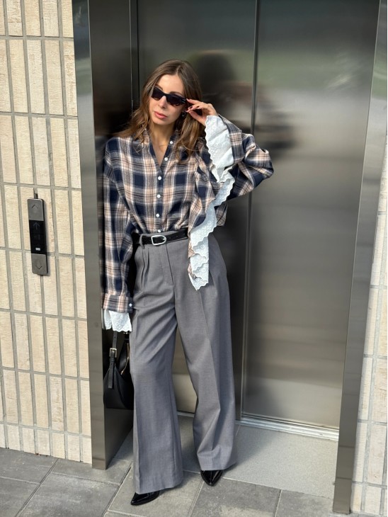 Сорочка Luckyreef трансформер з воланом бурбон