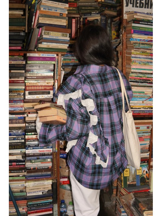 Сорочка Luckyreef трансформер з воланом аметист