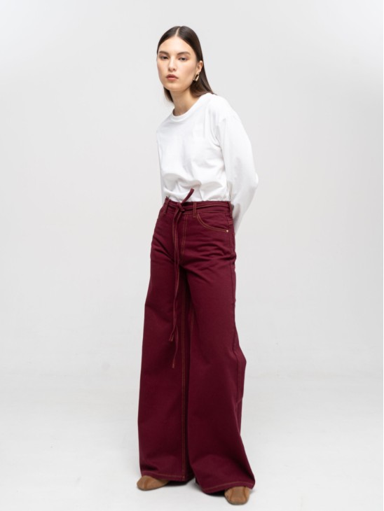 Джинси Match Baggy Burgundy
