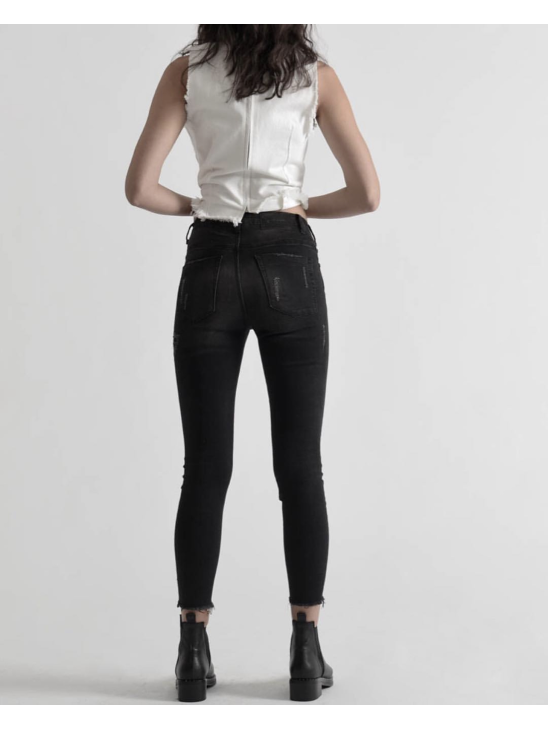 Джинсы One Teaspoon Jett Black High Waist Freebirds II