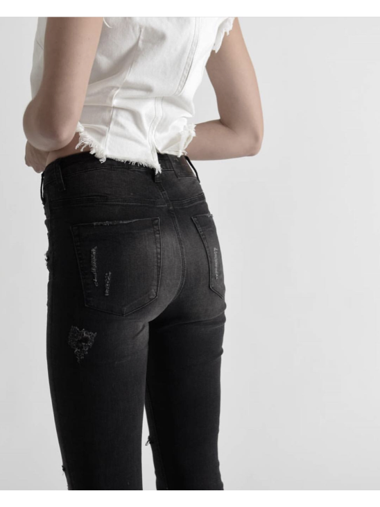 Джинсы One Teaspoon Jett Black High Waist Freebirds II