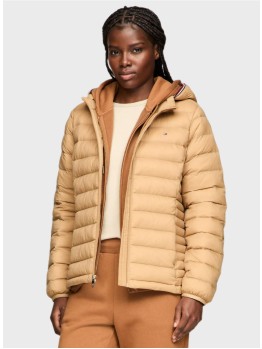 Куртка Tommy Hilfiger Lightweight Hooded Puffer Brown