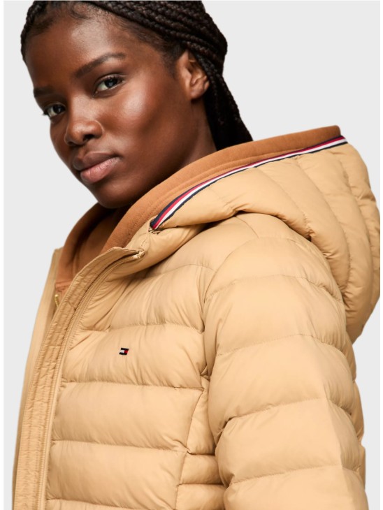 Куртка Tommy Hilfiger Lightweight Hooded Puffer Brown