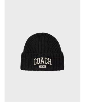 Шапка Coach 1941 Embroidered Knit Beanie Black