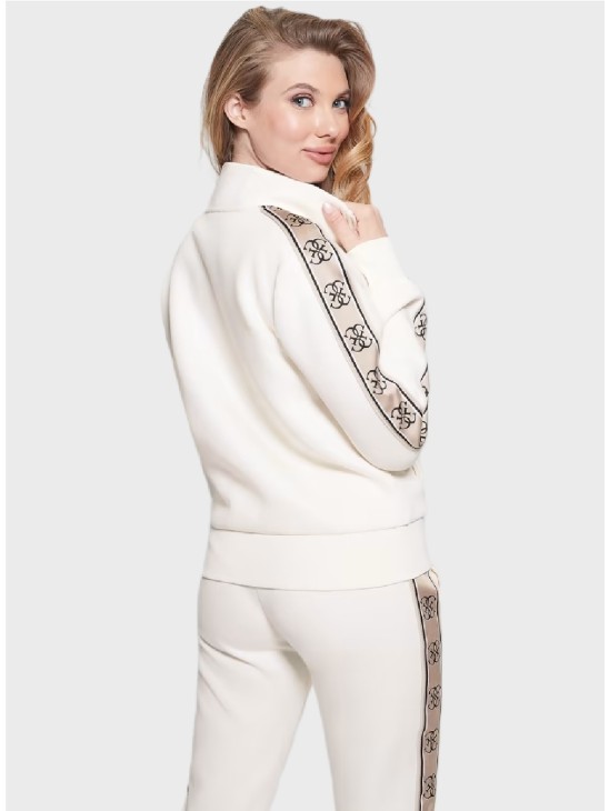 Свитшот Guess Eco Britney Full-Zip White