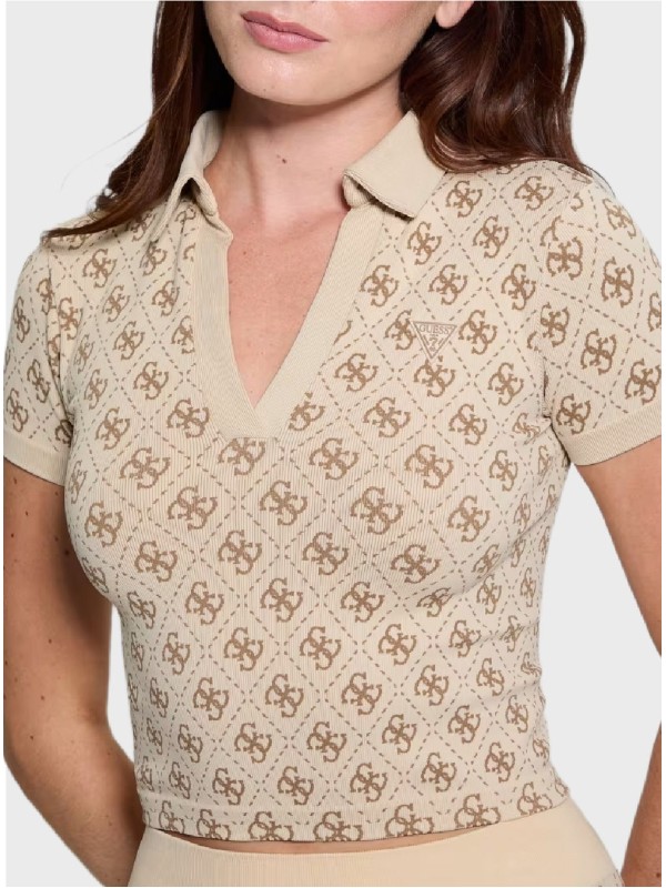 Футболка Guess Quattro Top Beige