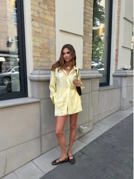 Костюм Kakao brand из тенсела желтый