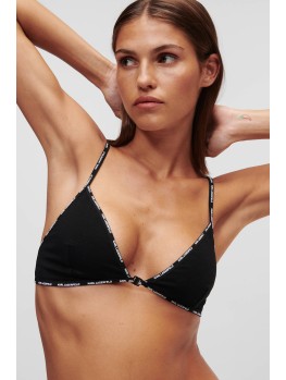 Бралет Karl Lagerfeld Mini Triangle Logo Black