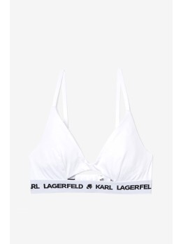 Бралет Karl Lagerfeld Peephole Bra White Logo