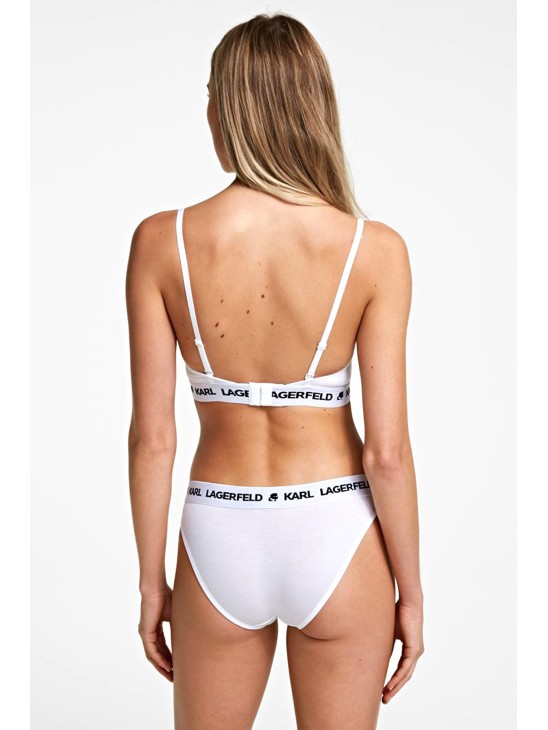 Бралет Karl Lagerfeld Peephole Bra White Logo Бралет Karl Lagerfeld Peephole Bra White Logo