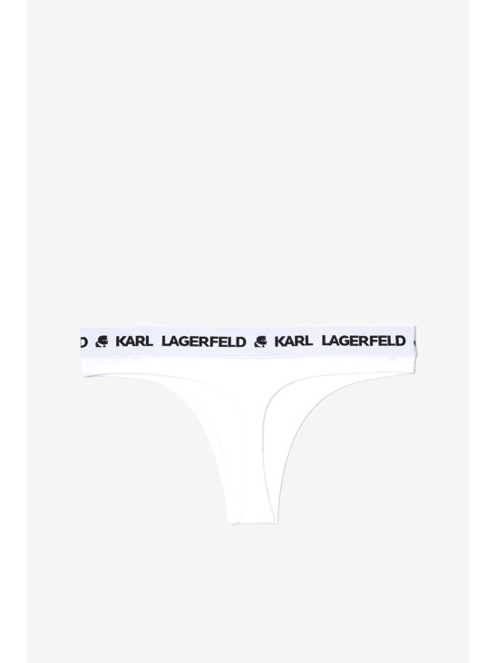 Труси Karl Lagerfeld Logo Thong White Труси Karl Lagerfeld Logo Thong White