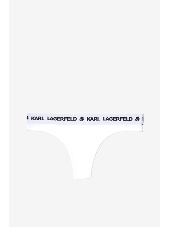 Труси Karl Lagerfeld Logo Thong White Труси Karl Lagerfeld Logo Thong White