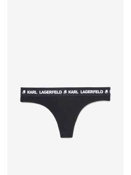 Трусы Karl Lagerfeld Logo Thong Black