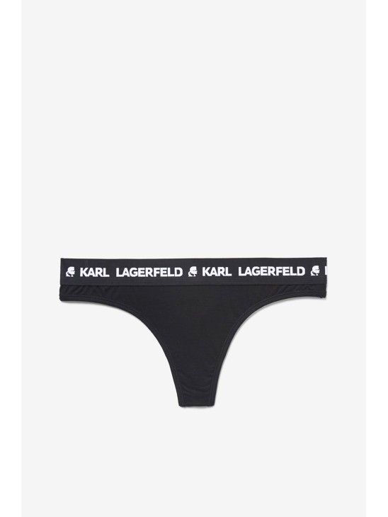 Труси Karl Lagerfeld Logo Thong Black
