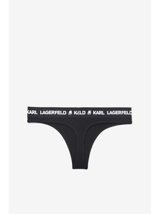 Труси Karl Lagerfeld Logo Thong Black