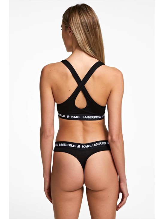 Труси Karl Lagerfeld Logo Thong Black