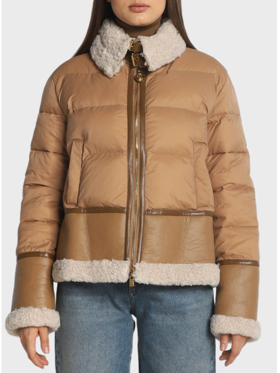 Куртка Pinko утеплена Iside Jacket Camel