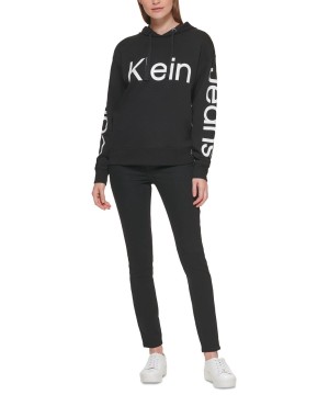 Женский свитшот Calvin Klein Jeans Logo-Print Black