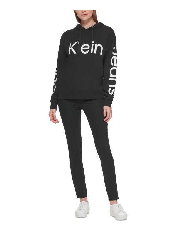 Женский свитшот Calvin Klein Jeans Logo-Print Black