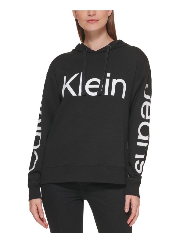 Женский свитшот Calvin Klein Jeans Logo-Print Black