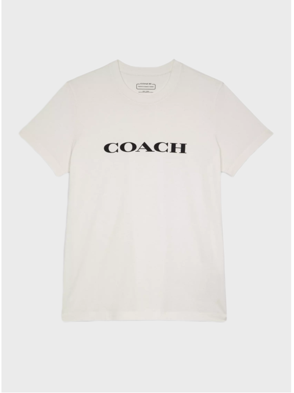 Футболка Coach Essential In Organic Cotton White