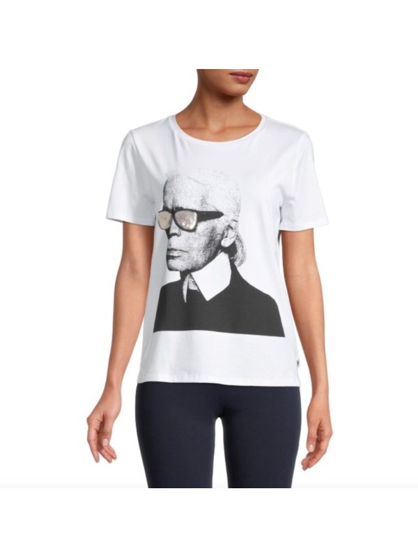 Футболка Karl Lagerfeld Paris Sketch White