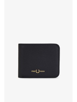 Fred Perry Tumbled Leather Wallet Black