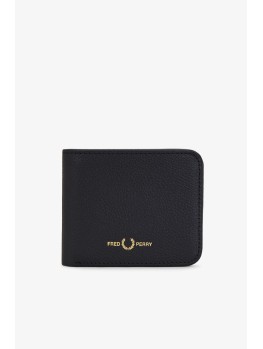 Fred Perry Tumbled Leather Wallet Black