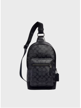 Мужская сумка Coach West Pack In Signature Canvas 