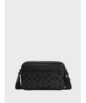 Мужская сумка Coach Graham Crossbody Bag In Signature Canvas Black