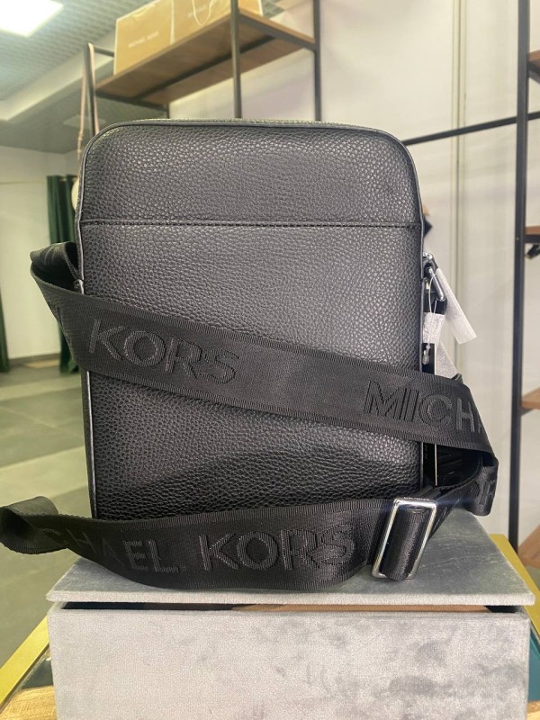 Мужская сумка Michael Kors cooper messenger black embossed