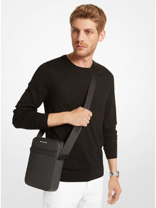 Чоловіча сумка Michael Kors cooper messenger black logo