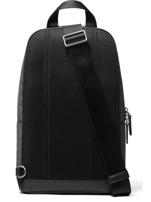 Мужская сумка Michael Kors Commuter Slingpack Black logo