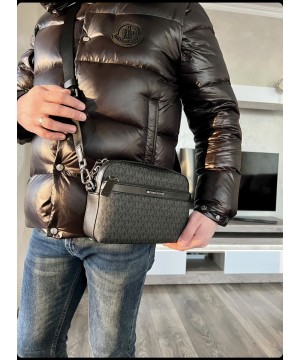 Мужская сумка Michael Kors cooper xbody black logo