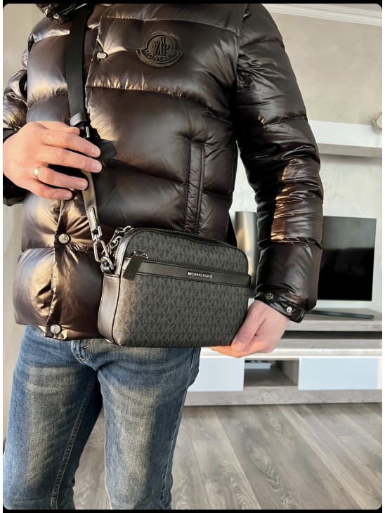 Мужская сумка Michael Kors cooper xbody black logo