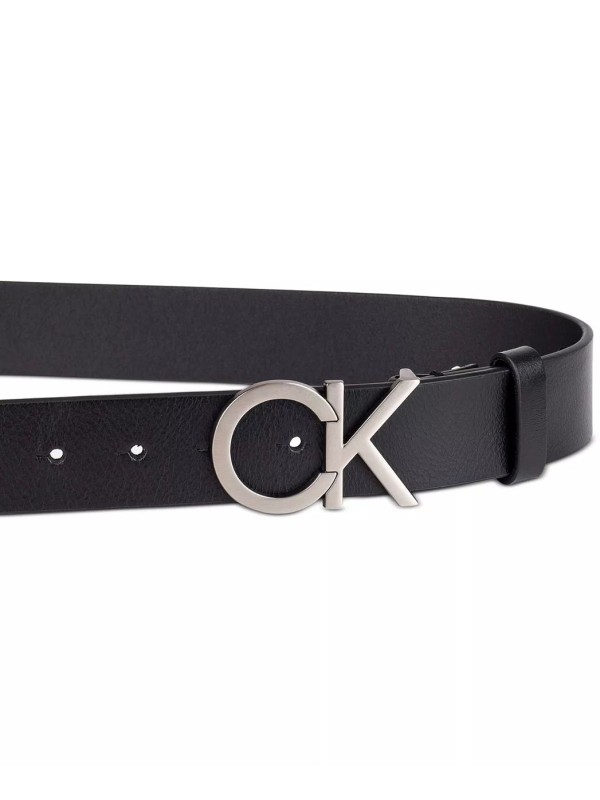 Чоловічий пояс Calvin Klein Men’s Casual Monogram Cut Out Buckle, 30 mm, Black